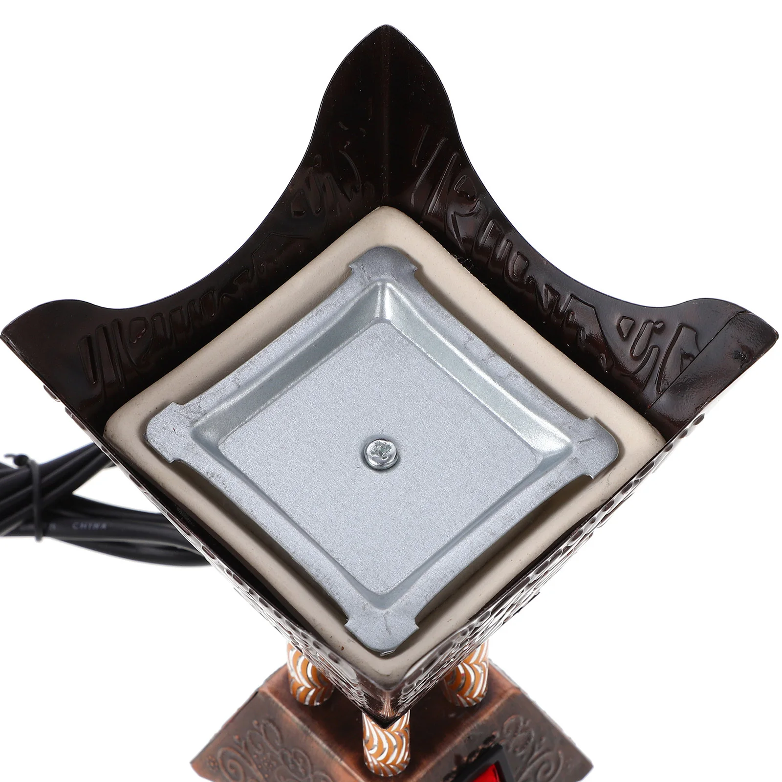 

Electric Incense Burner Middle Eastern Style Desktop Censer Safe No Fire Aroma Burner Decorative Ornament Us Plug