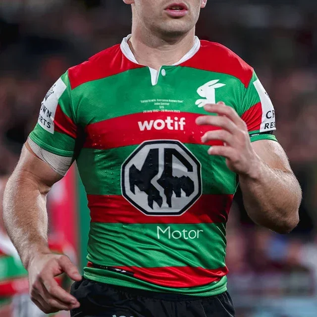 2023 South Sydney Rabbitohs  Men's Replica Com Rugby Jersey Customize