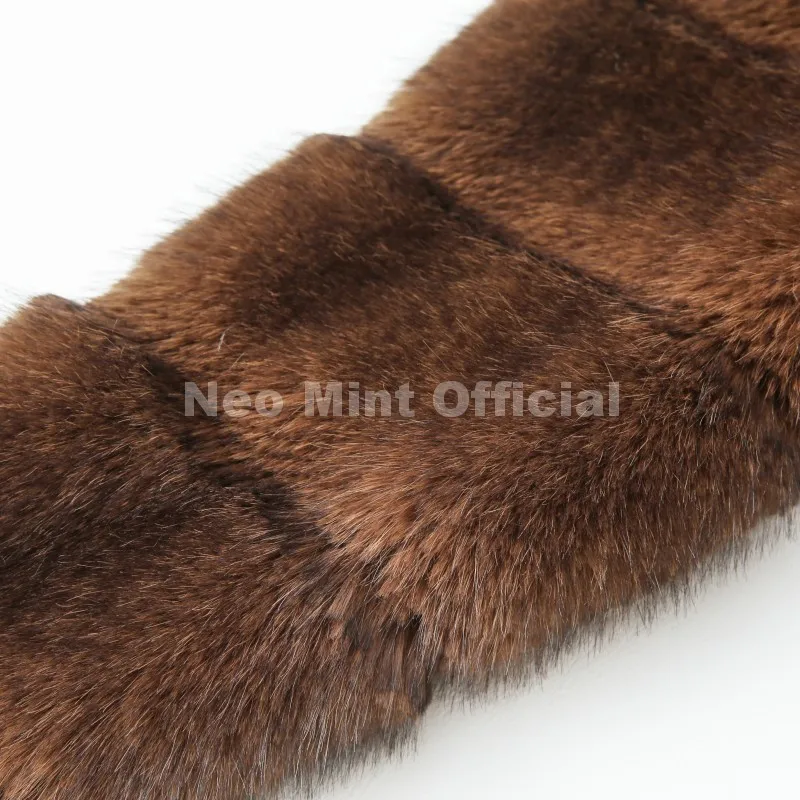 Neo Mint Vintage Brown Patchwork Fur Coat Women Winter 2025 Luxury Brand Fashion Faux Fox Fur Jacket Chic Street Girl Overcoats