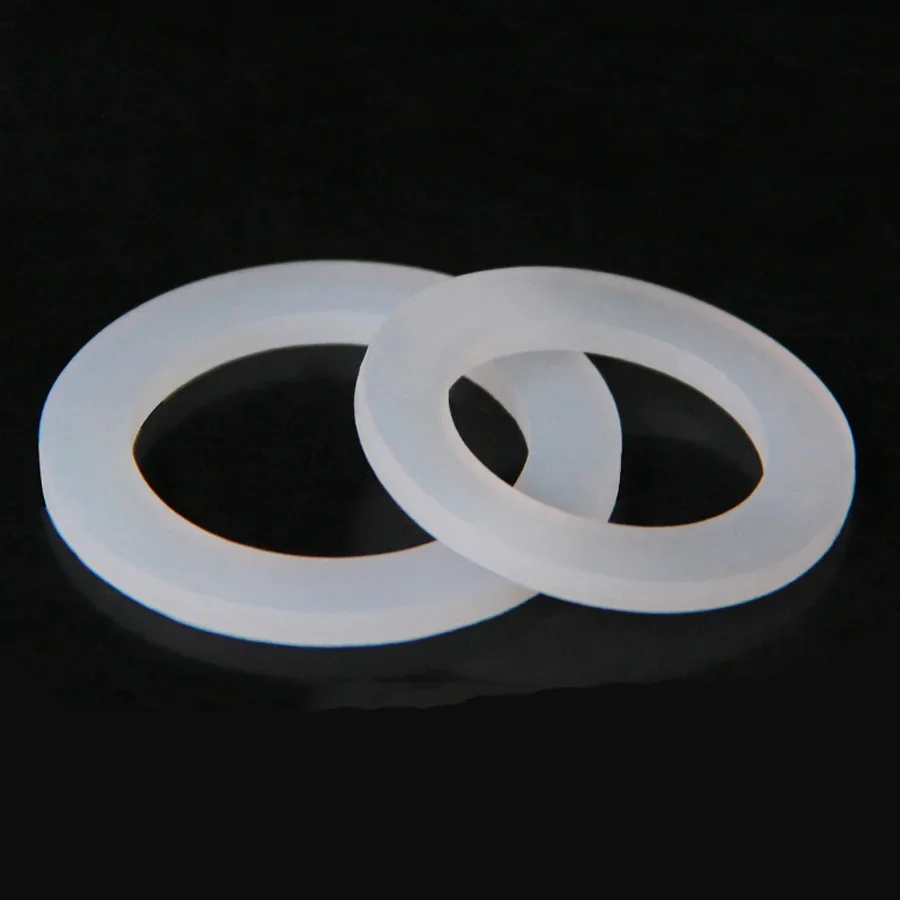 

10 PCS DN8/10/15/20/25/32/40 Silicone Gasket Flat Sealing Washer Spacer For 1/4" 3/8" 1/2" 3/4" 1" 1-1/4" 1-1/2" BSP NPT Fitting