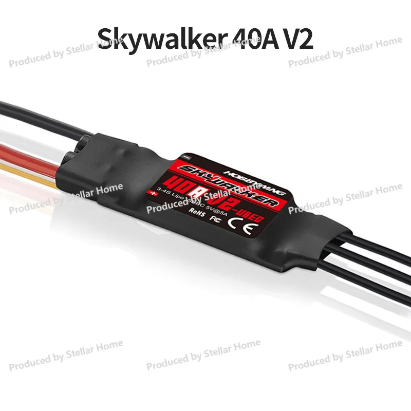Skywalker V2 40A 50A 80A 100A Model Aircraft Brushless Electronic Governor Support Reverse