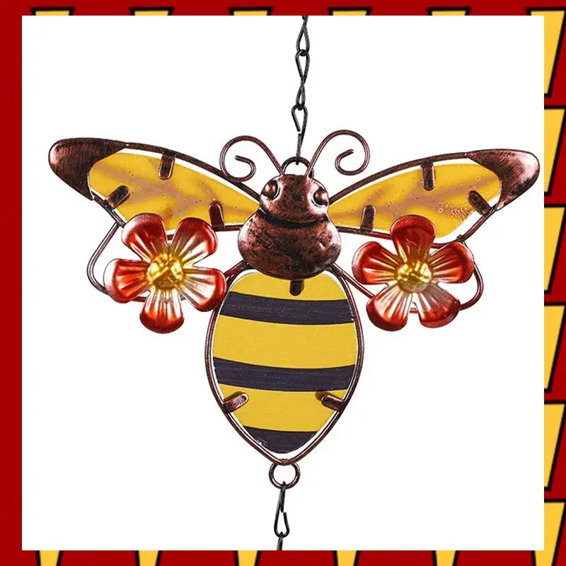 ABNP Retro Metal Wind Bell Photography Props Handmade Hanging Wind Chimes Colored Romantic Painted Bell Garden