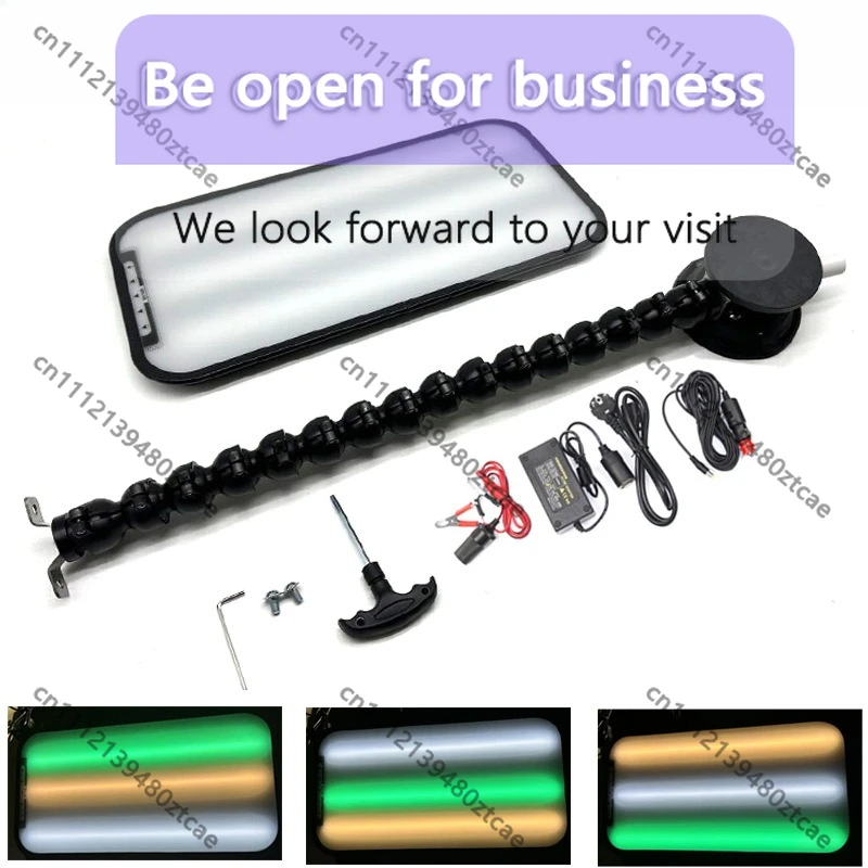 

9-Color Bracket Light with Dual Base Vehicle Dent Detection Repair Leveling Lamp