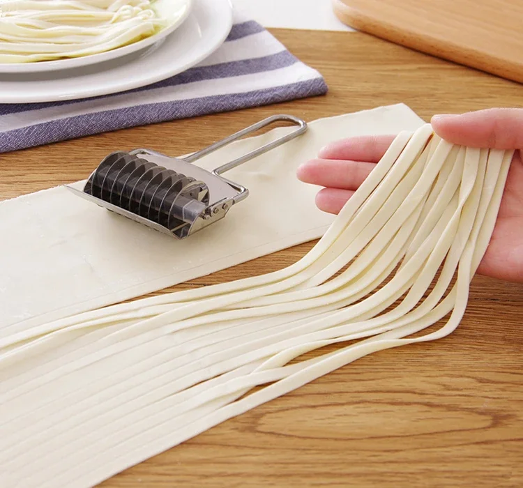 Stainless steel household manual noodle press hand knife more pasta machine multi-function rolling pin shredder chopped spices