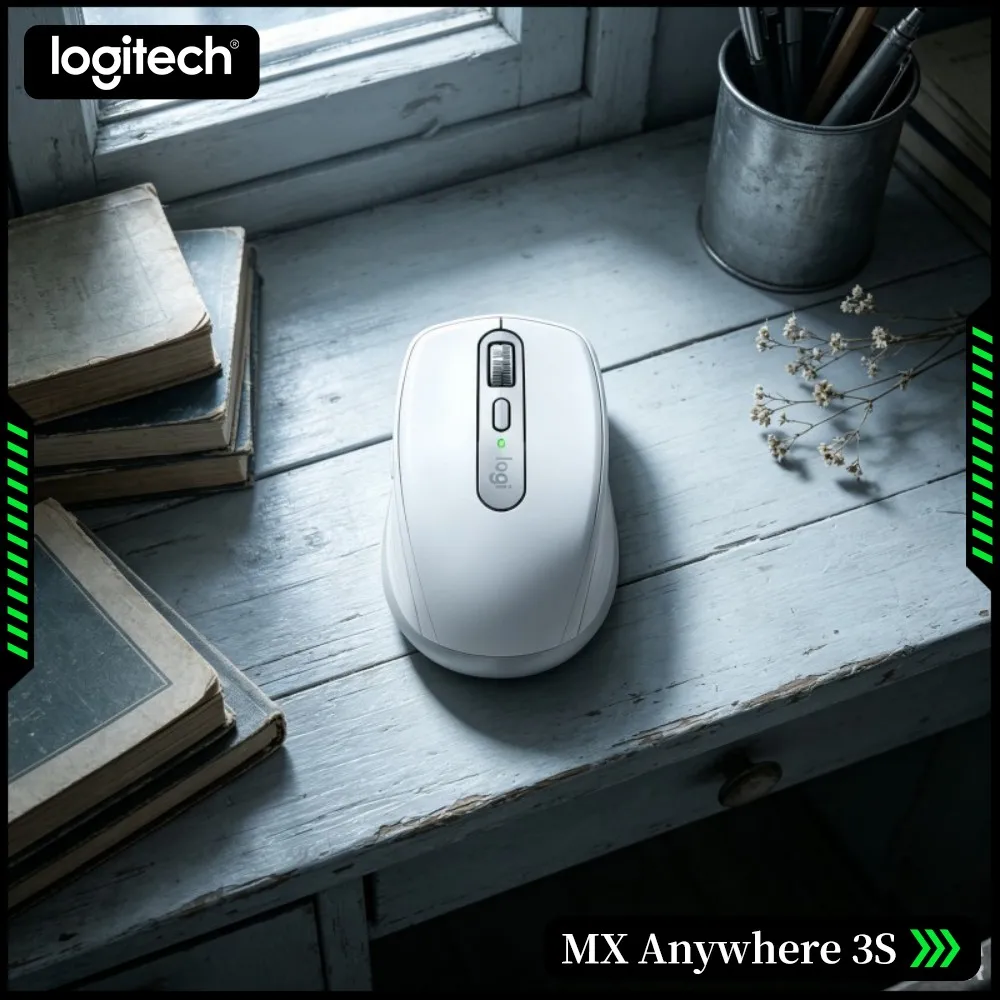 Wireless MX Anywhere 3S - 8000 DPI, 3-Device Bluetooth, Hyper-Scroll, Great For Group Assignment & Faculty Team Meeting