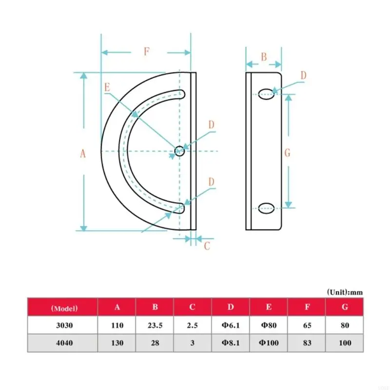 U0DF Aluminum 3030 4040 Crossing Plate for Enthusiasts Industrial Equipment