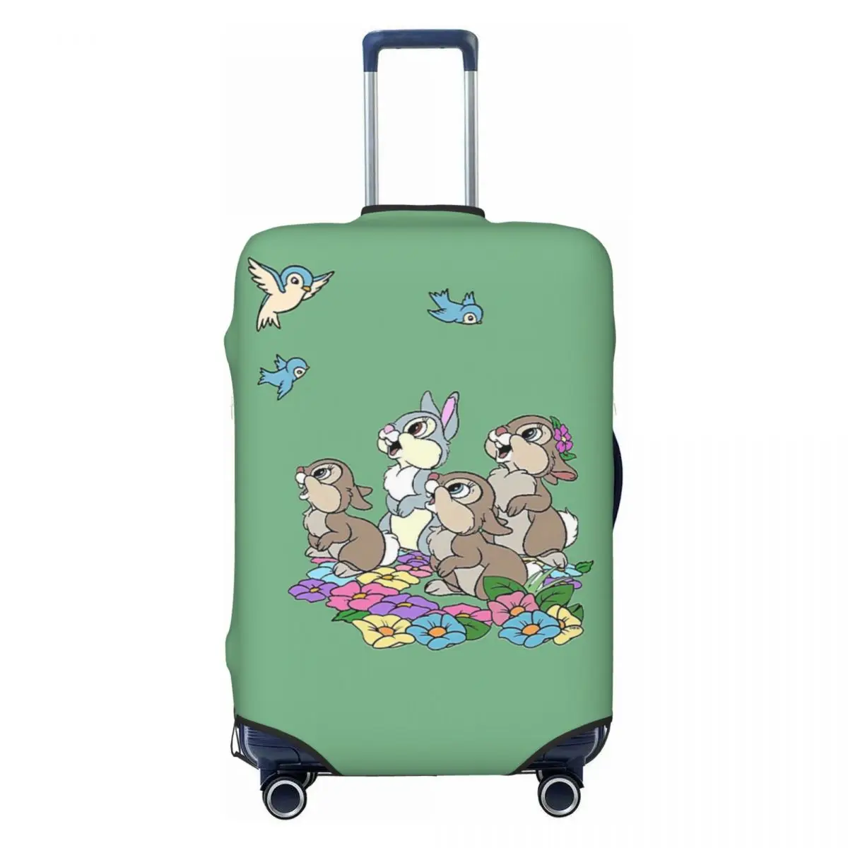 

Эластичный чехол для чемодана с изображением кролика Тампер из мультфильма Бэмби, подходит для чемоданов 18-32 дюймов