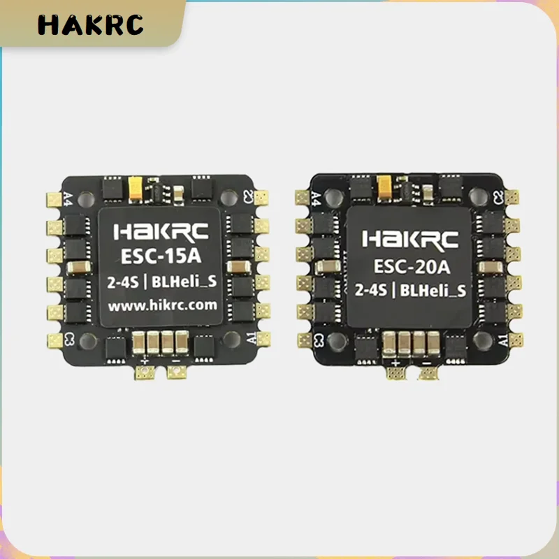 HAKRC 2025 جديد 15A 25A 2-4S 4 في 1 Blheli_S ESC Dshot600 20x20mm لطائرات السباق بدون طيار RC FPV، متعددة الدوارات، والطائرات بدون طيار