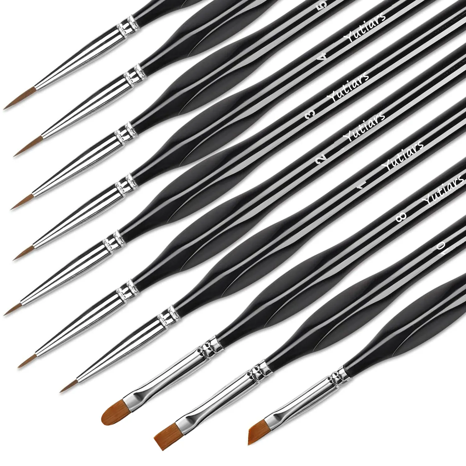 

Detail Paint Brushes Set for Tiny Tip Acrylic and Watercolor Painting - Professional Artist Supplies for 40k Miniatures and Face