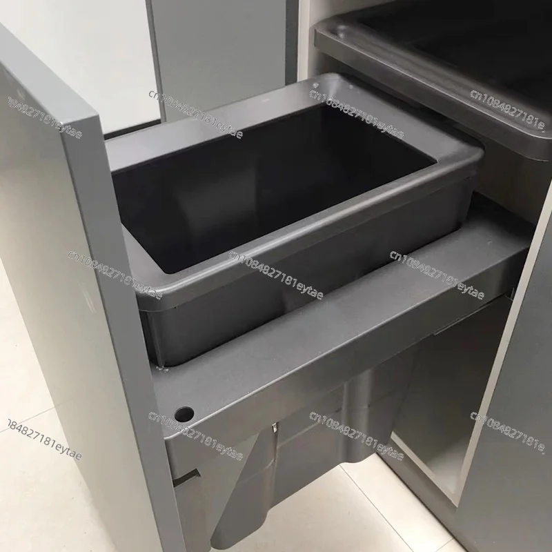 Large Hidden Pull Out Slide Out Trash Can for Kitchen Cabinet Built In Garbage Bin for Bedroom