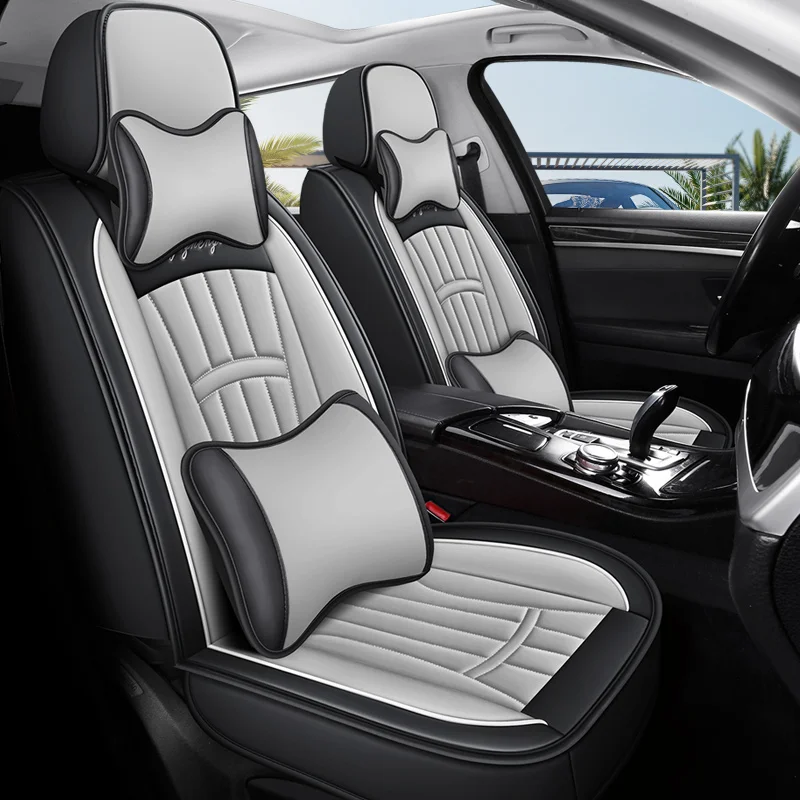 

Front two-seater car seat covers, with headrests and lumbar supports, universal style, suitable for most models