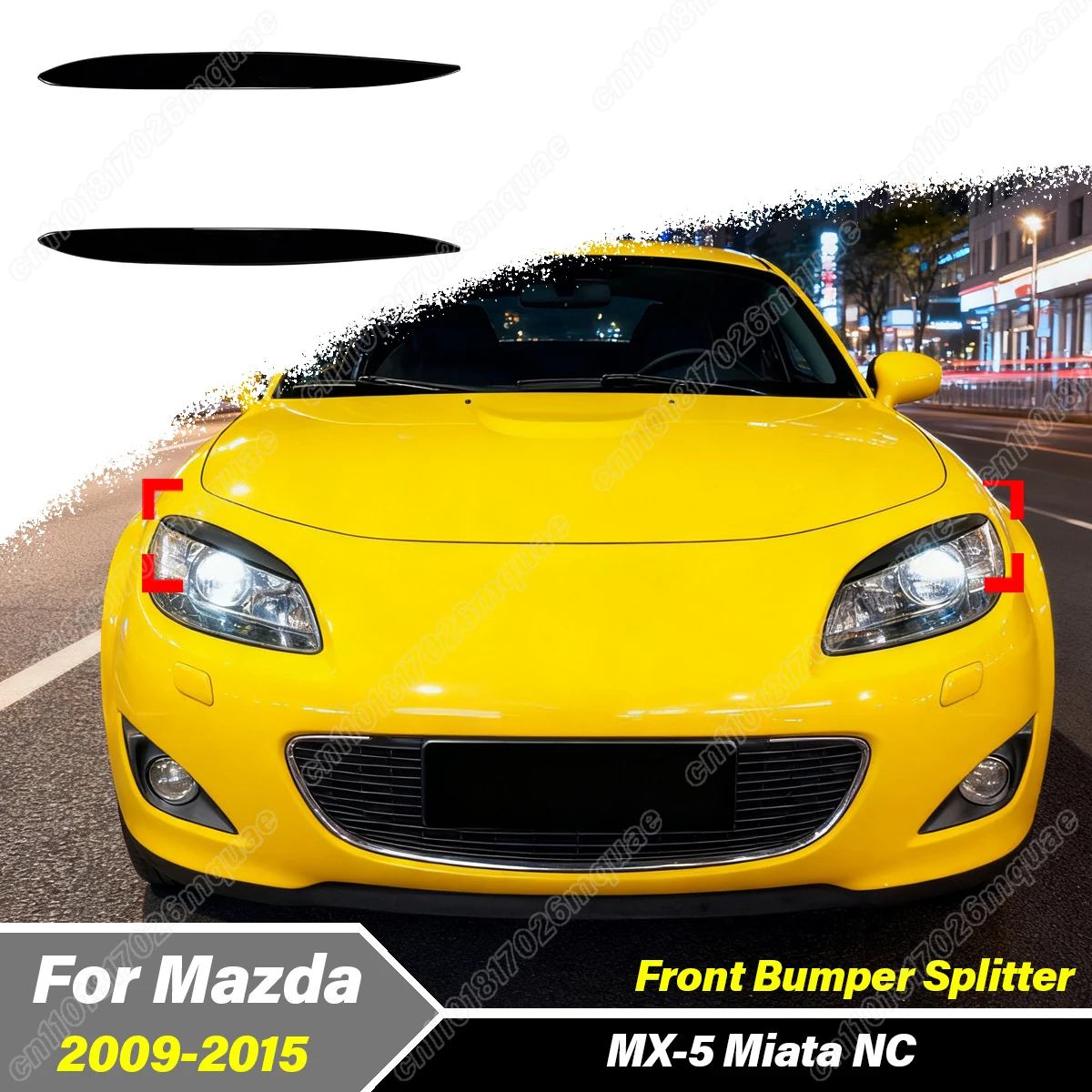 

For Mazda MX-5 Miata NC 2009 2010 2011 2012 2013 2014 2015 Automobile Front Fog Lamp Strip Headlight Eyebrows Decoration Kit