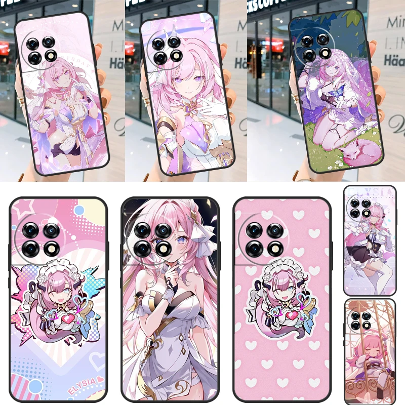 Elysia Honkai impact Case For OnePlus Nord 2 2T CE 3 Lite N20 N10 N100 N200 8T 9R 10R 10T 11 8 9 10 Pro Cover