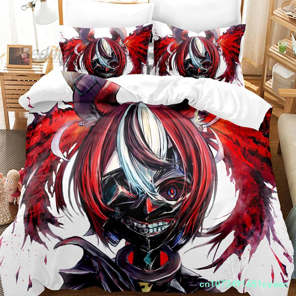 Hakos Baelz Bedding Set Single Twin Full Queen King Size Bed Set Aldult Kid Bedroom Duvetcover Sets 3D Print Goth Bed Sheets