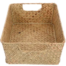 Straw Bread Basket Kitchen Fruit Bowls Decoration Storage Containers Bins Accessories