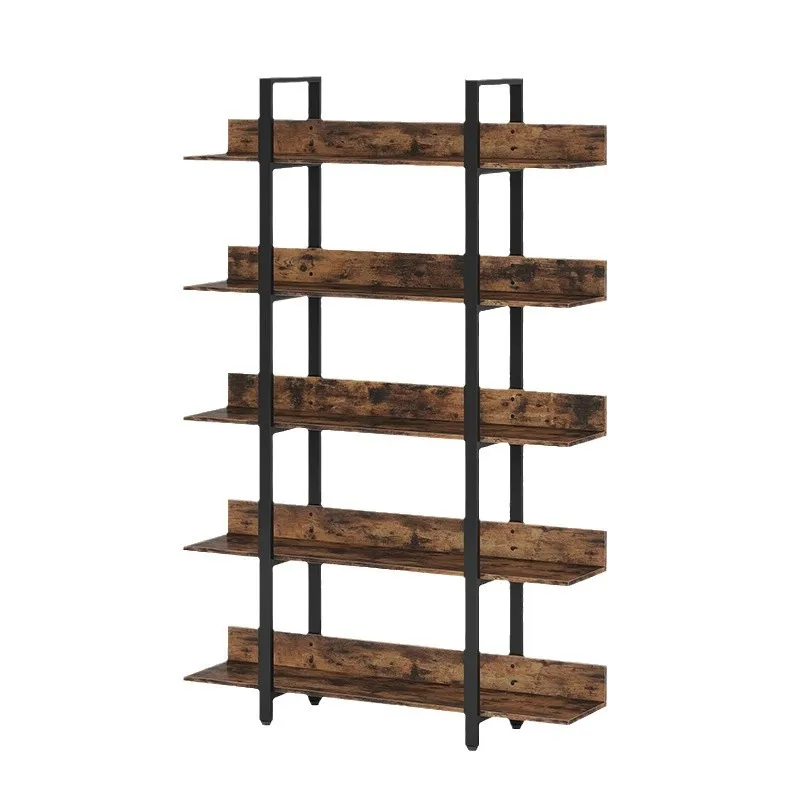 

Living room display cabinet wrought iron display bookshelf bookcase simple floor storage cabinet