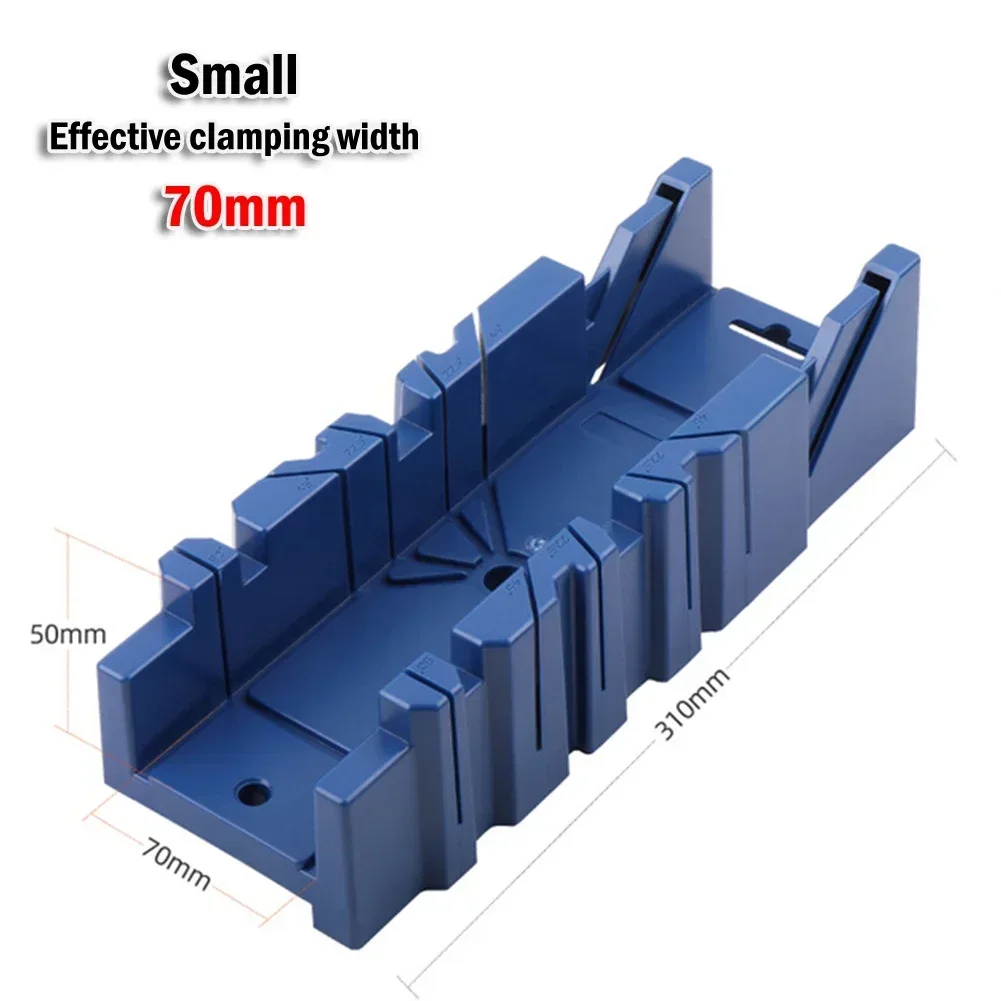 Mitre Saw Box Inclined/45/90 Degree Cutting Blue ABS Plastic Clip For Architectural Working Woodworking Hand Tool Accessories