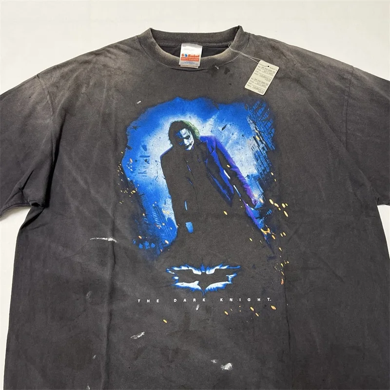 

Black Washed SAINT Mxxxxxx Short Sleeves Men Women 1:1 Best Quality Hip Hop Print Oversized T Shirt