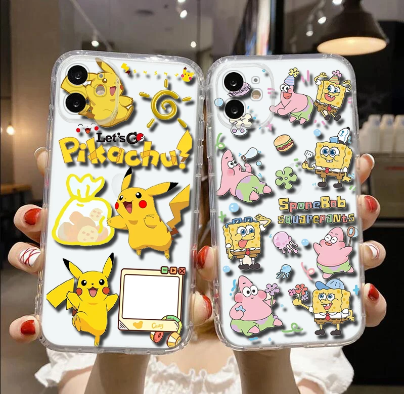 B32 Pikachu Soft Case for Redmi Note 11S 10 9 POWER Xiaomi Mi 10T 11 11T Pro F1 A3 Poco M3 M4 X3 NFC