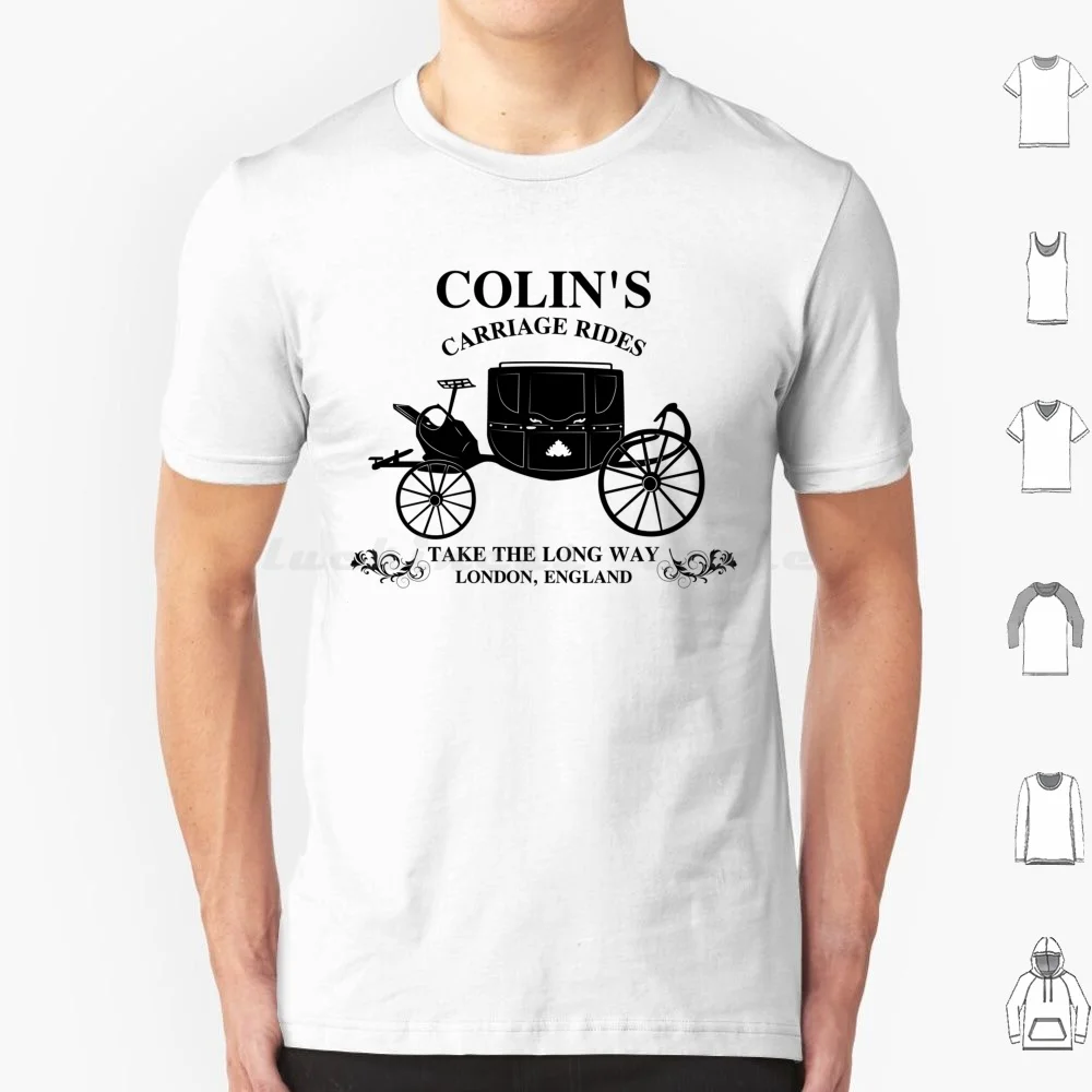 Colin's Carriage Rides Netflix T Shirt Big Size 100% Cotton Netflix 3 Season 3 Romancing Mr Colin Penelope Featherington Lady