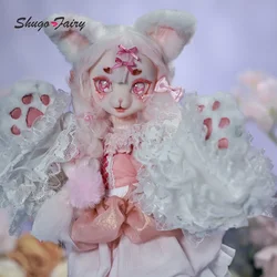 ShugaFairy Yukino Bjd Doll 1/4 Beast Head Anime Toy Joint Body DIY ACGN Blythe Three-dimensional Eyelash BJD Dolls