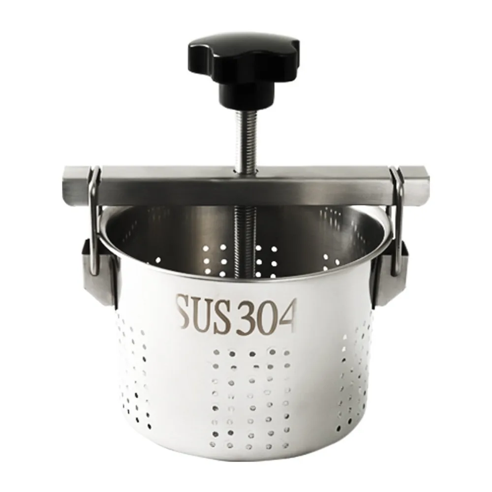 304 Stainless Steel Vegetable Stuffing Squeezer with Filter Bag Pressing Yogurt Dehydrator Large Capacity Corrosion-resistant