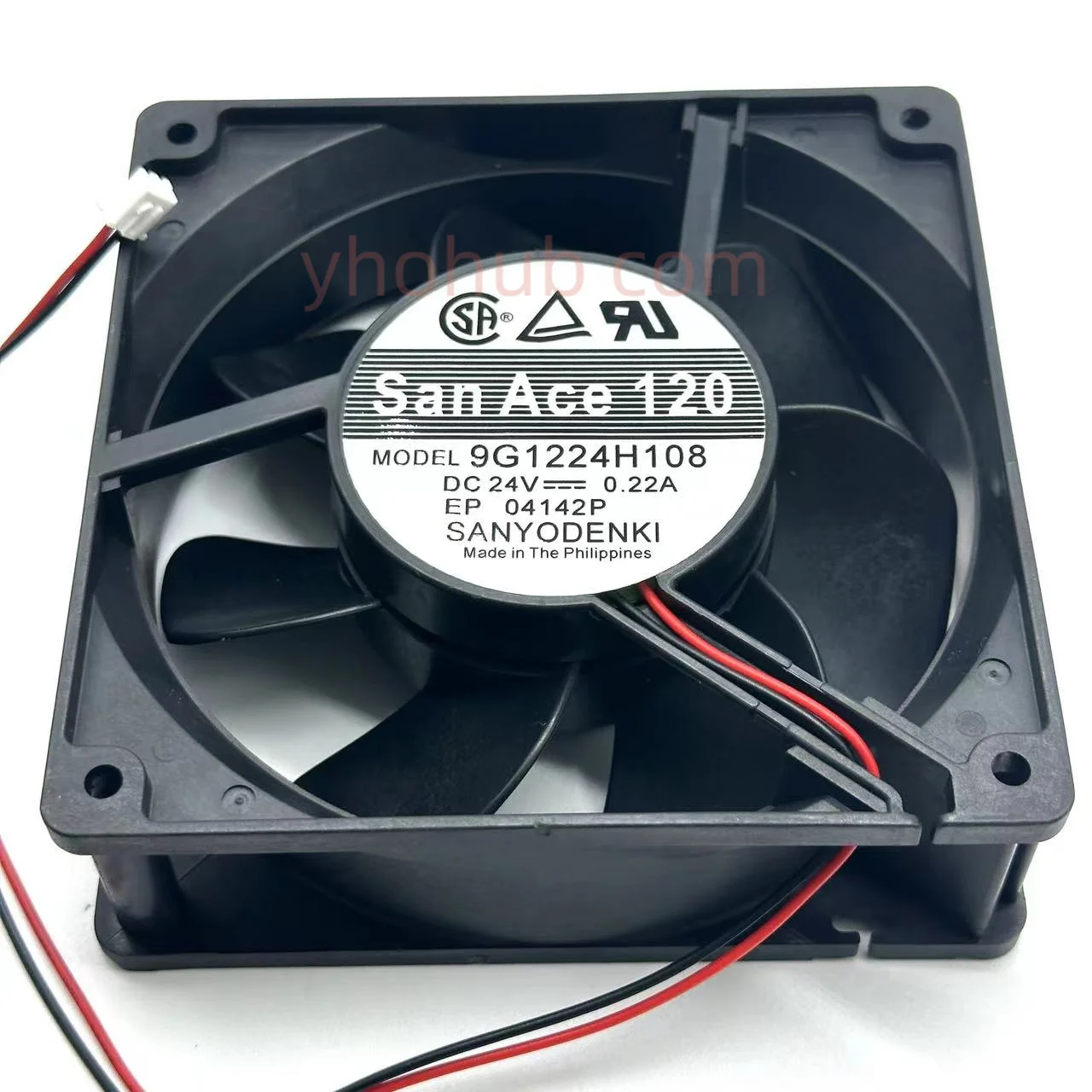 

SANYO Denki 9G1224H108 Server Cooling Fan DC 24V 0.22A 120x120x38mm 2-wire