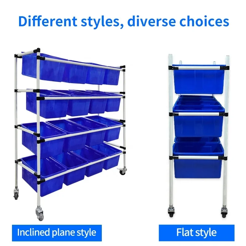 Multi Shelving Warehouse Picking Trolley Cart with Wheels Multipurpose Order Picker Trolleys Warehouse Rack With Wheels