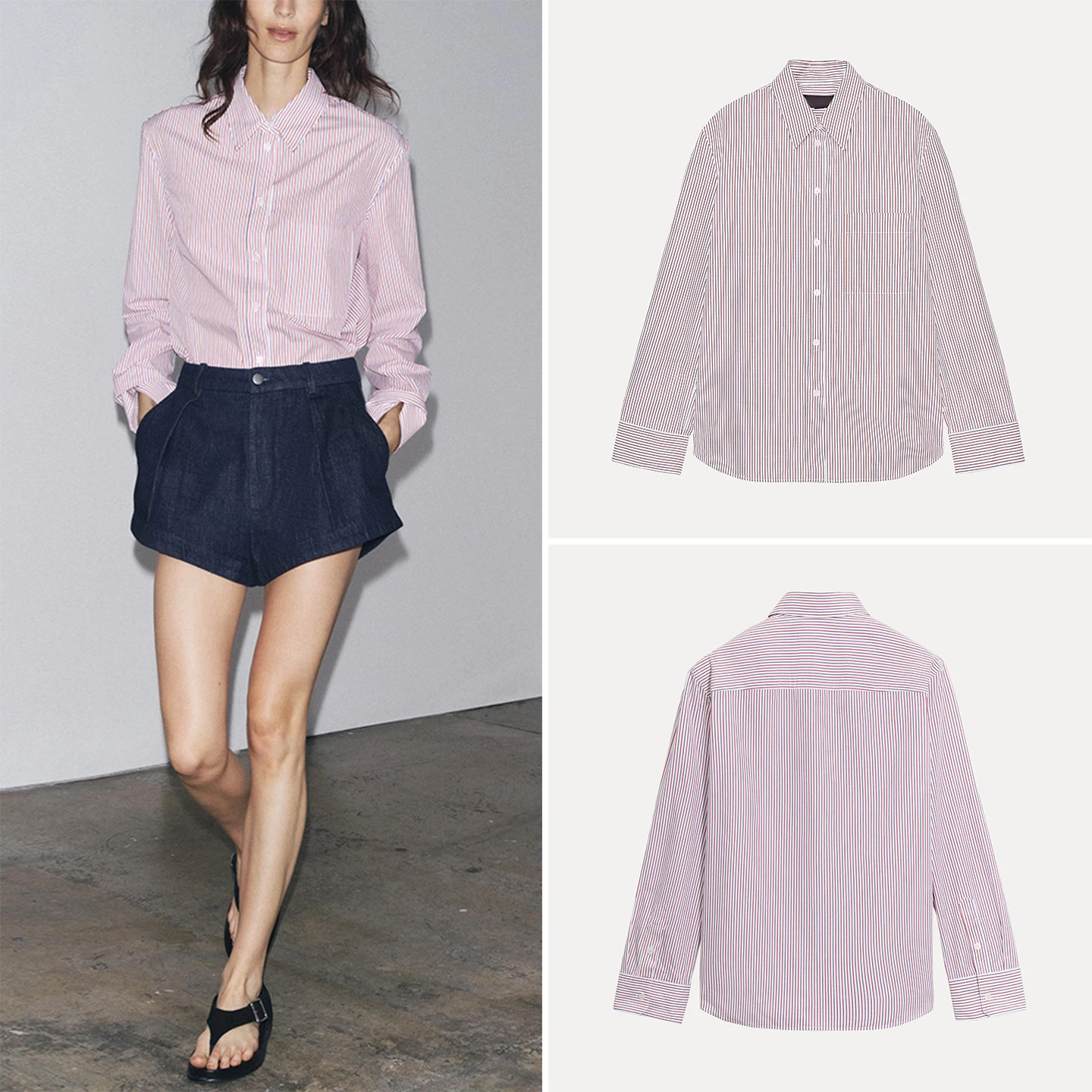 

2025 Autumn New Sle Women's Faionable Versatile Commute Stripe Silk irt Ele Aosphere Busin Casual Long Sve