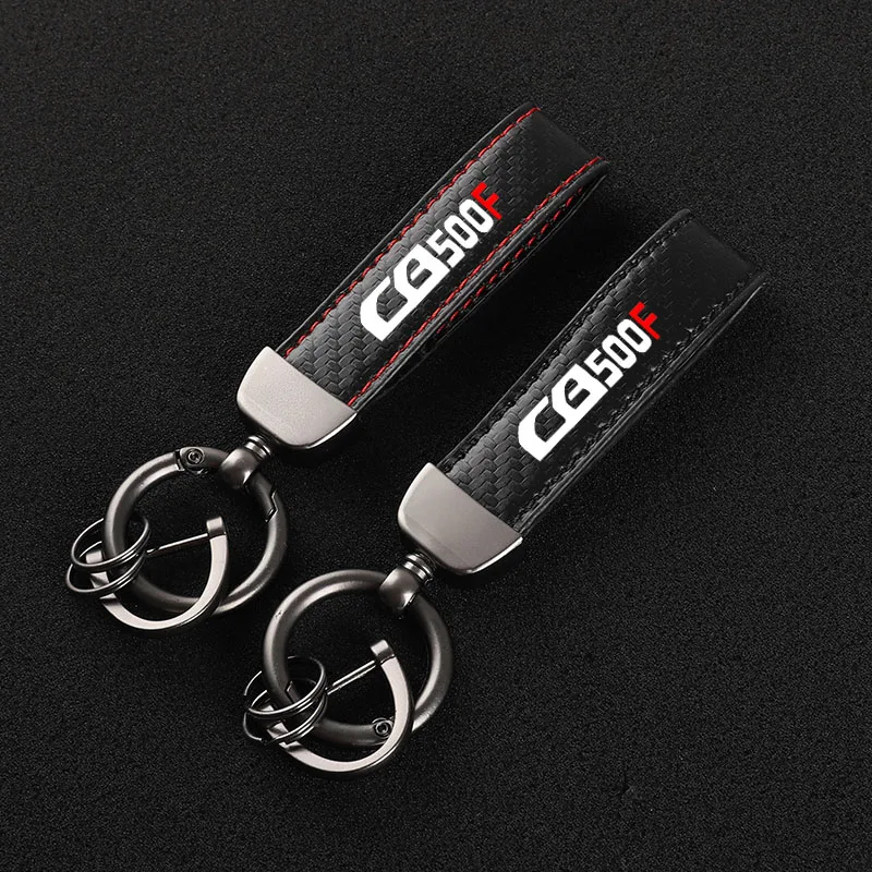 

High-Grade Carbon Fiber Motorcycle Keychain Holder Keyring for Honda CB500X CB500F CB 500X 500F Accessories