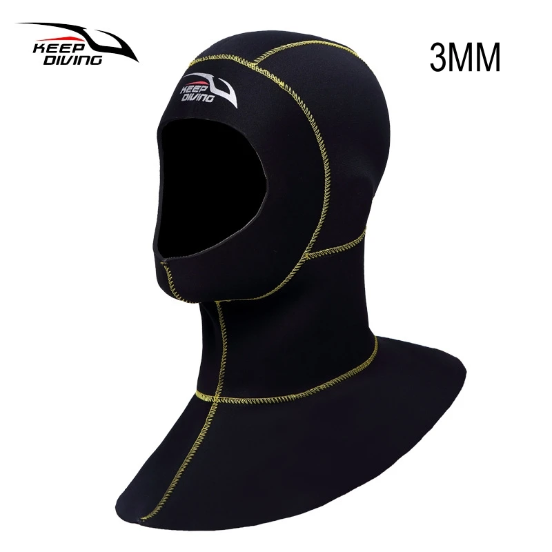 3MM/5MM Neoprene Scuba Diving Hood With Shoulder Snorkeling Equipment Hat Water Sports Hunting Spearfishing Surfing Swim Cap