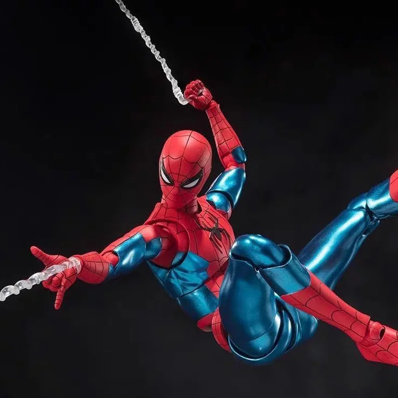 New Shf Spider Man Brand New Day Peter Parker New Red And Blue Suit Gk Action Figure Birthday Present Toys Gifts
