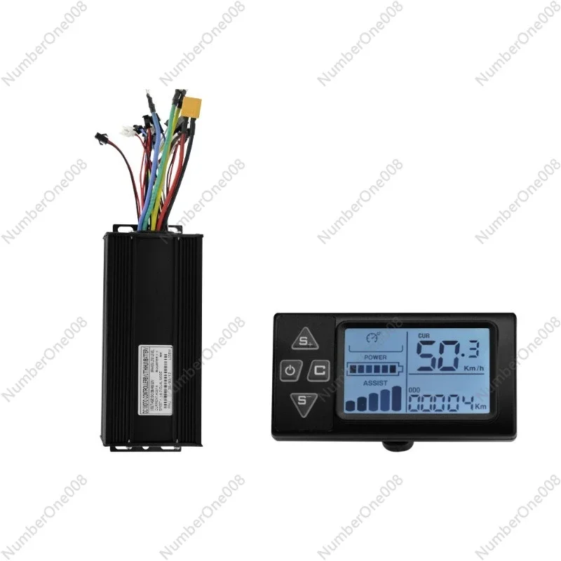 

Electric scooter accessories 36V48V52V-45A sine wave three-mode controller + S861 LCD instrument set