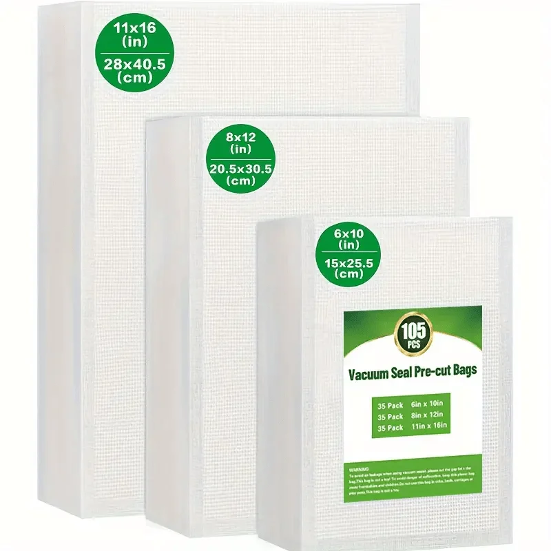 50PCS Net Pattern Vacuum Bag Food Bag Household Fresh-Keeping Bag Cooked Food Packaging Bag