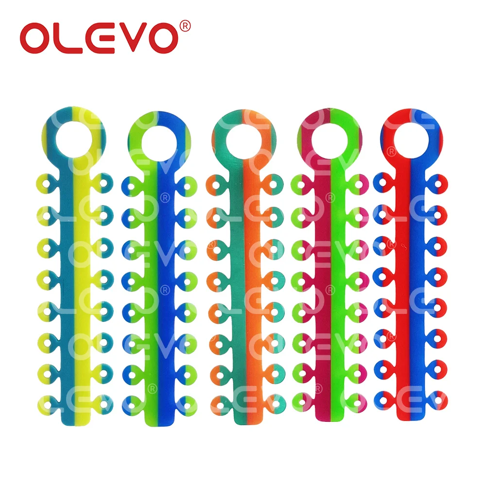 OLEVO 320Pcs/20Sticks Dental Orthodontic Leagues Rings Elastic Ligature Ties Rubber Bands for Teeth Braces Suspenders Dentistry