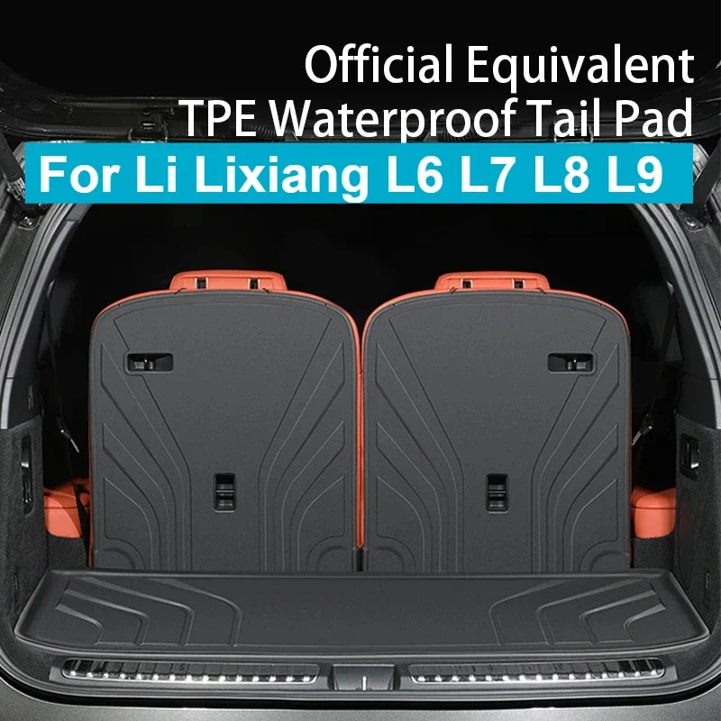 

For Li Lixiang L6 L7 L8 L9 TPE Car Rear Trunk Liner Cargo Boot TPE Trunk Mat Floor Tray Rear Seat Backrest Pad Fit L6 L7 L8 L9