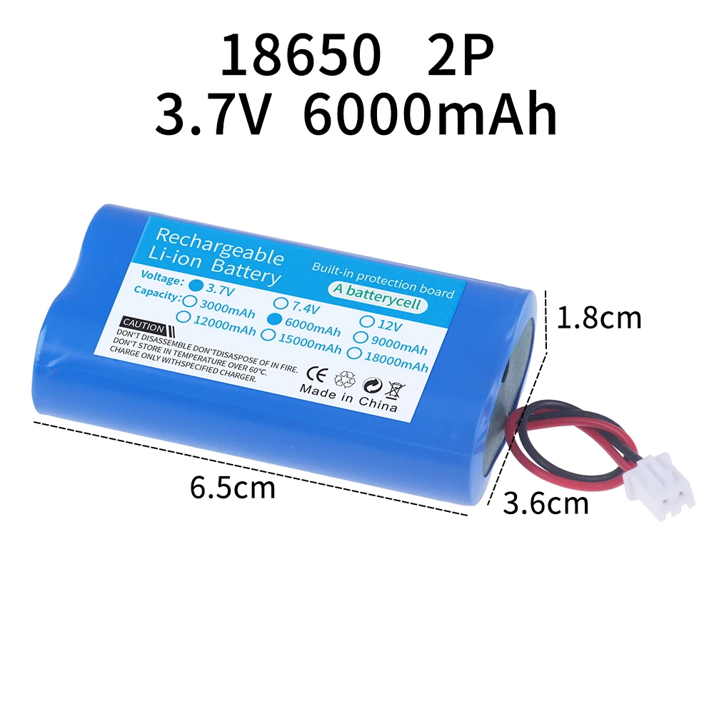 18650 Batterij 1s1p 1s2p 1s3p 1s4p 2s1p 2s2p 2s3p 3s1p 3s2p 3.7V 7.4V 12V 3000mAh Schroevendraaier Elektrische Boor Li-lon Batterij