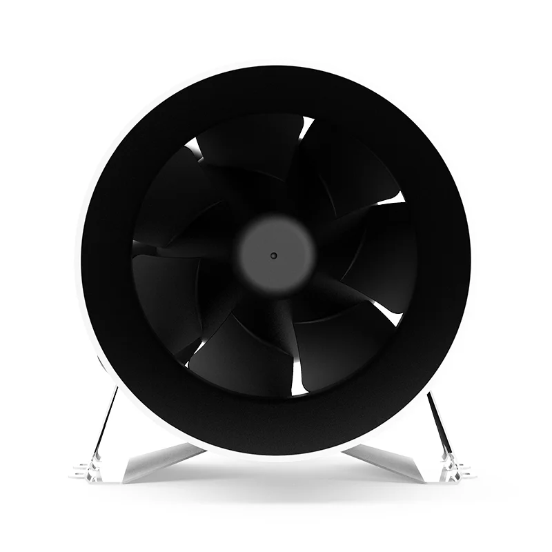 6-Inch Heavy Duty Ball Bearing Electric Duct Fan with Plastic Blades, Three-Phase, 5000 RPM, 110-240 Volts