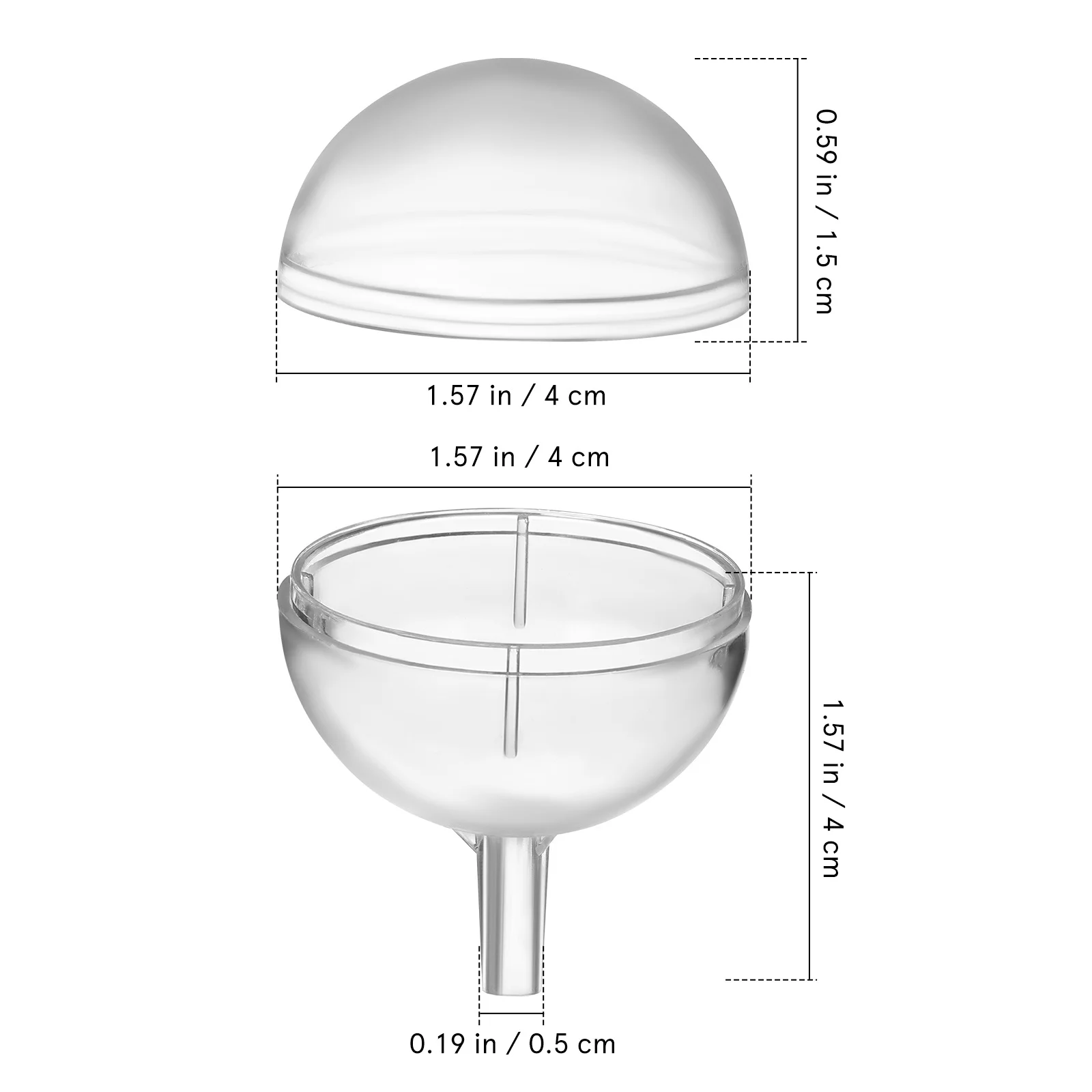 80 قطعة من أكواب باقة الشوكولاتة كوب الكمأة الشفاف لحامل تغليف الحلوى وحفلات أعياد الميلاد وعيد الحب وحفلات الزفاف #3