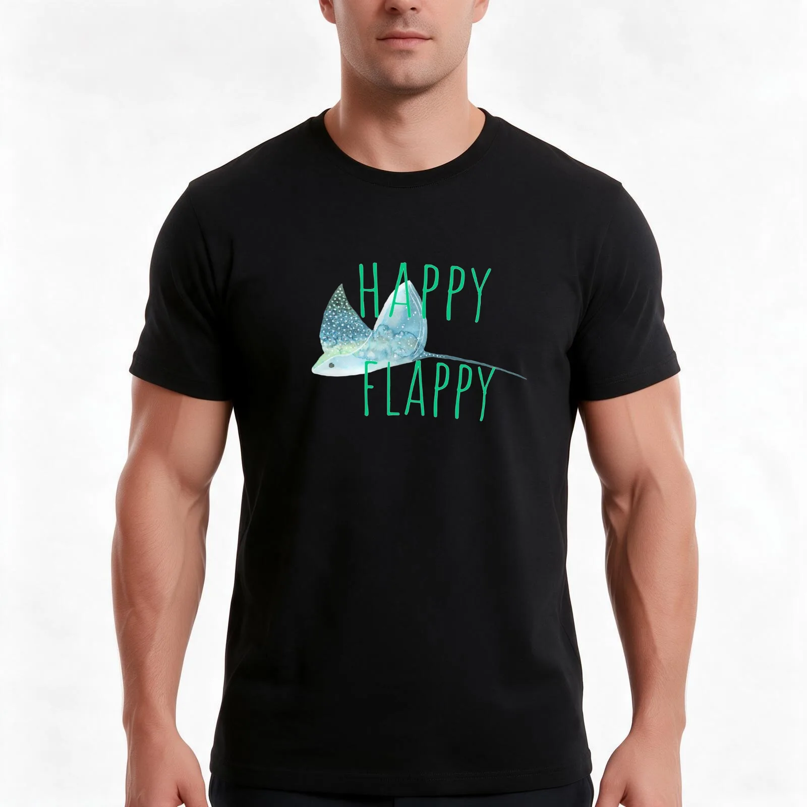 Manta Ray ? Stingray Inspirational Quote T-Shirt Summer Casual Cotton Tee Oversized Streetwear Tops Vintage Graphic Print