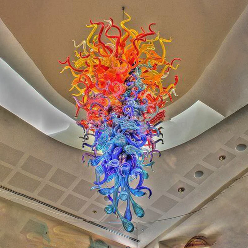 Nordic Luxury LED Chandelier Colored Restaurant Living Room Coffee Shop Clothing Store Hotel Club Pendant Lamp Art Decor Light