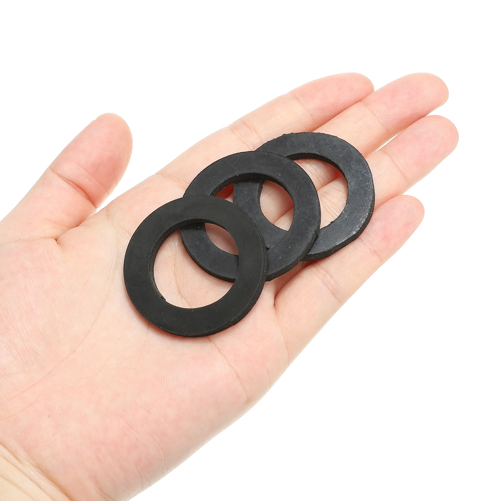 16-120Pcs Black Rubber Flat Washer M5 M6 M10 M15 M20 M25 M32 Sealing Spacer Gasket Ring for Faucet Pipe Water Hose Fastener Bolt