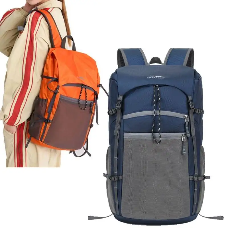 

Foldable Flip Top Mountaineering Rucksack Lightweight Professional Climbing Backpack Sports Hiking Bag Outdoor Camping SchoolBag