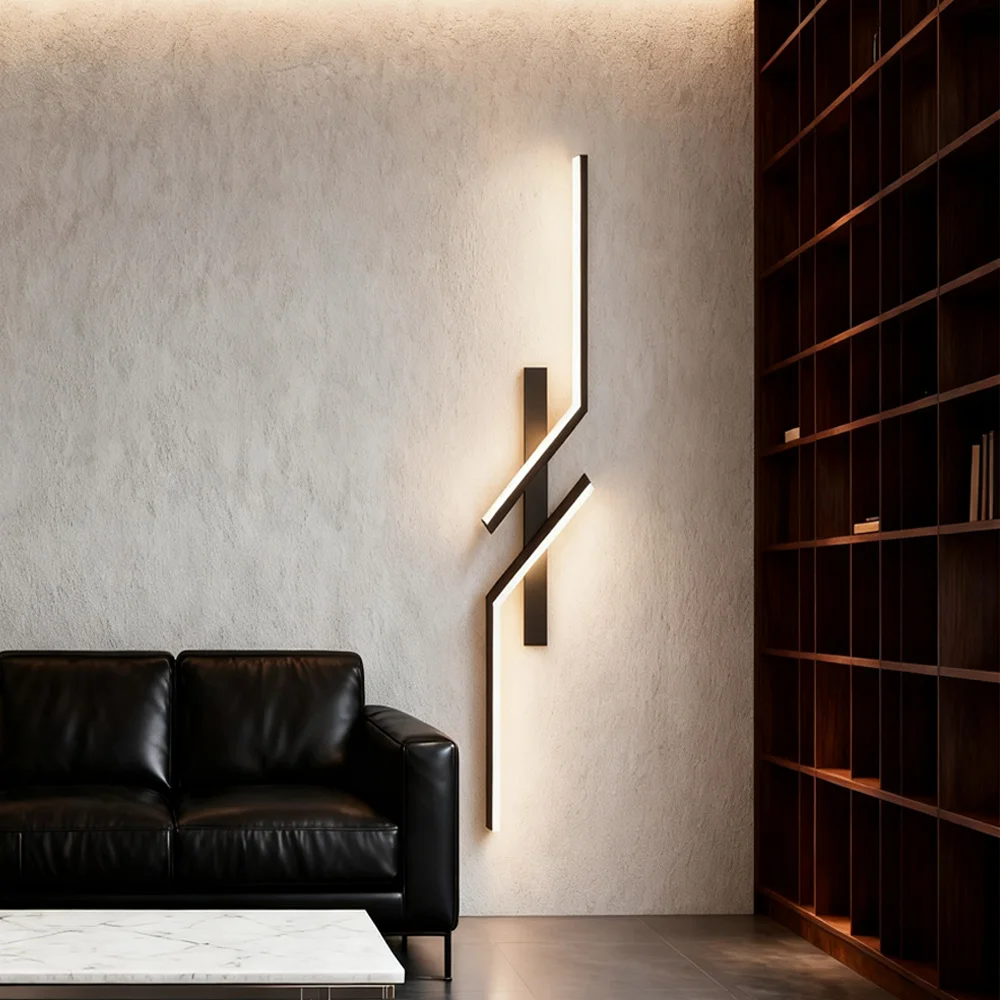 led-ウォールライト-モダン-ミニマリスト-リビングルーム-ウォールランプ-ブラック-寝室-ベッドサイド-廊下-ソファ装飾-ウォールランプ-アンビエントランプ