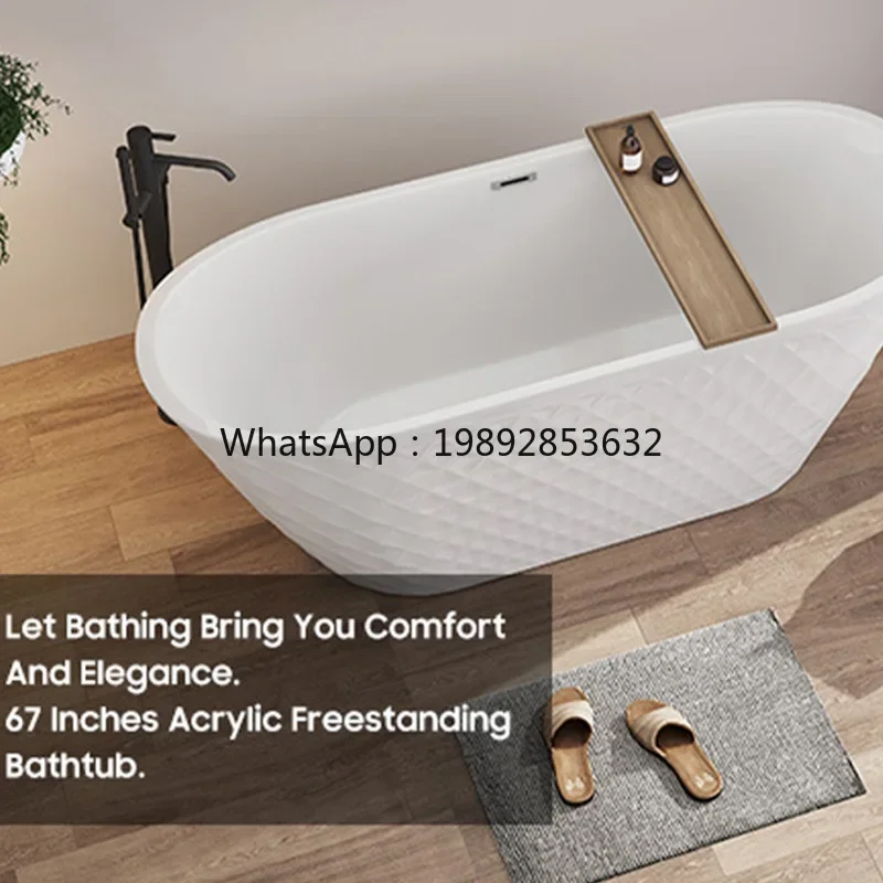 W31-YFY Acrylic Small Apartment Free Installation  Children's Bathtub Bathing New Chinese Design
