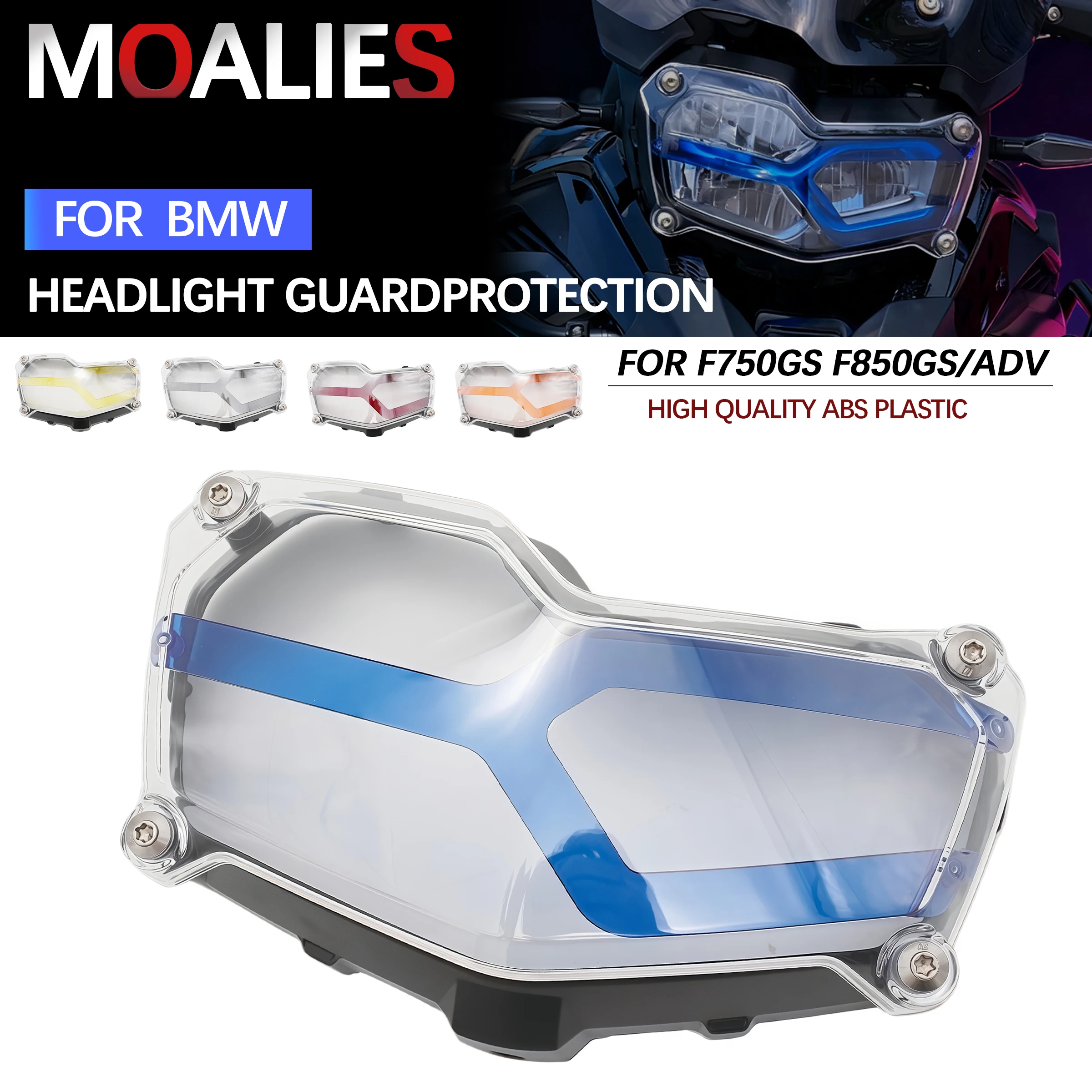 

Для BMW F850GS F750GS F 850GS F850 GS ADV Adventure 2018-2023 новая защита фар, прозрачная крышка решетки для фар