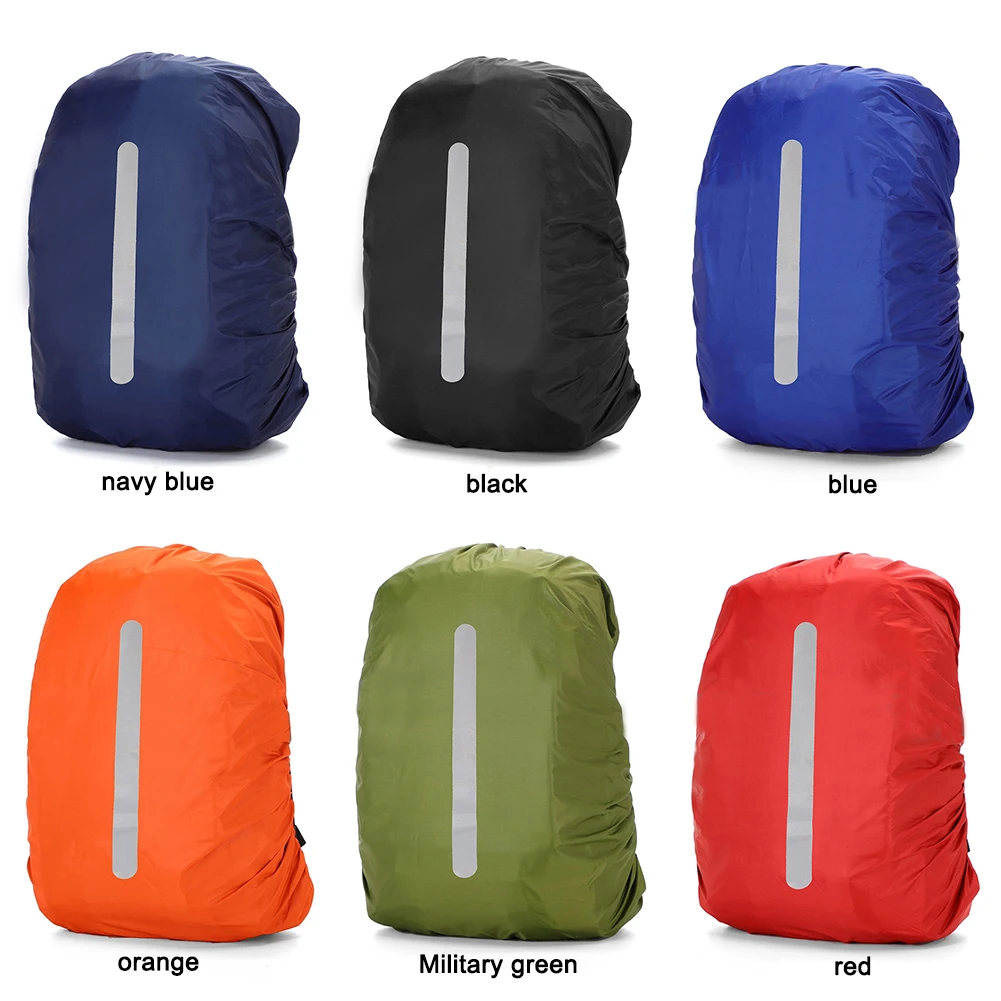 30L/60L Reflective Waterproof Backpack Rain Cover Outdoor Night Cycling Hiking Climbing Safety Raincover Case Bag Backpack Cover