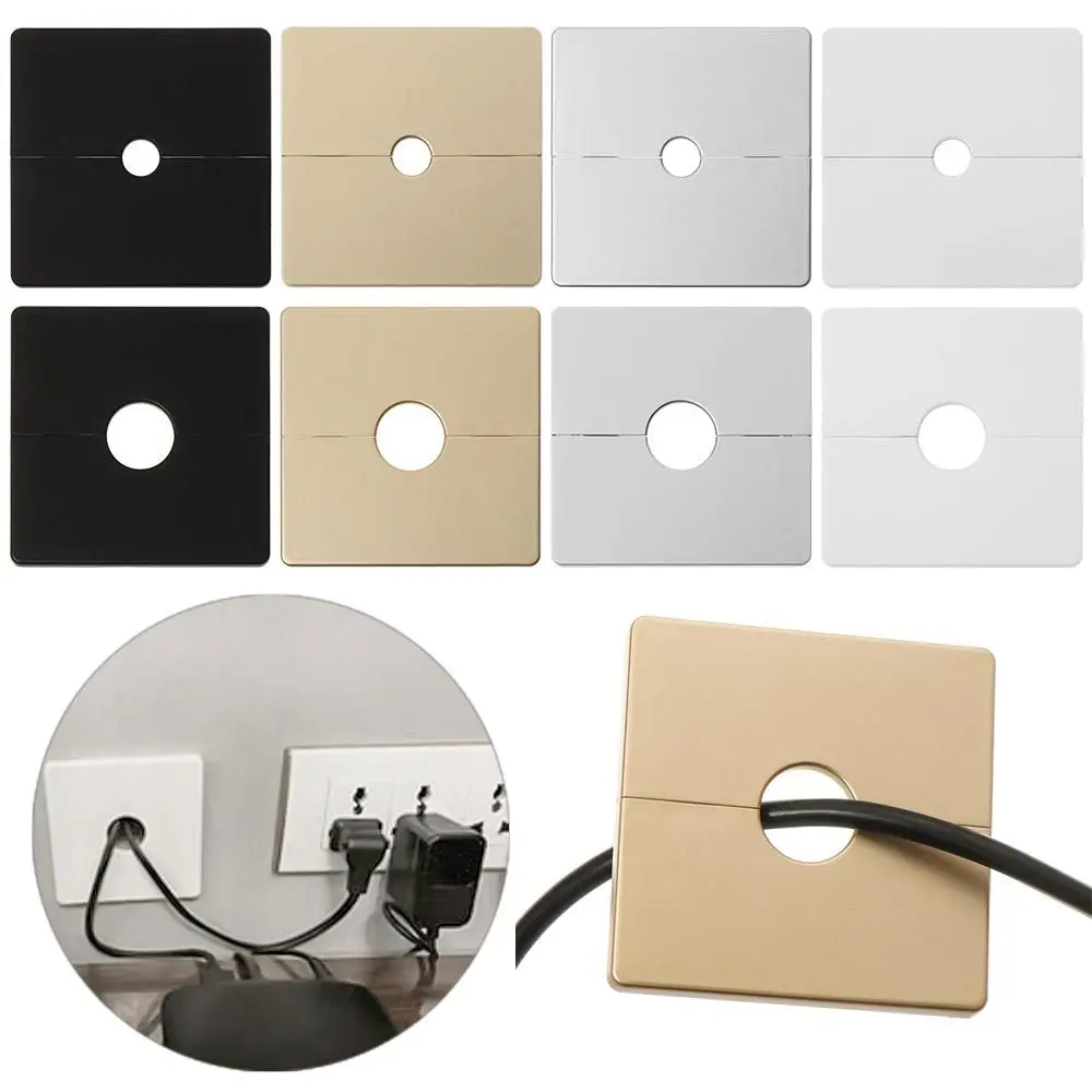 Exterior Useful Furniture Separable Hardware Snap-on Panel Protective Reserved Hole Cover Wall Wire Hole Covers Vents Decor Cap