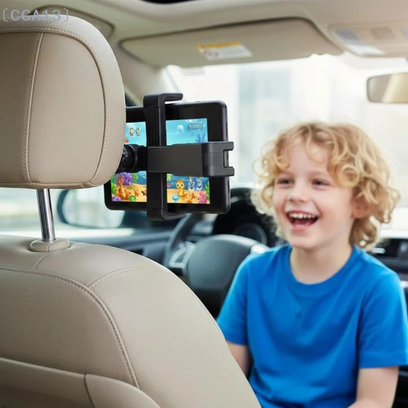 Universal Car Headrest Tablet Mount Holder 360 Degree Rotating For Pad Stand Auto Rear Seat Pillow Bracket Travel Portable