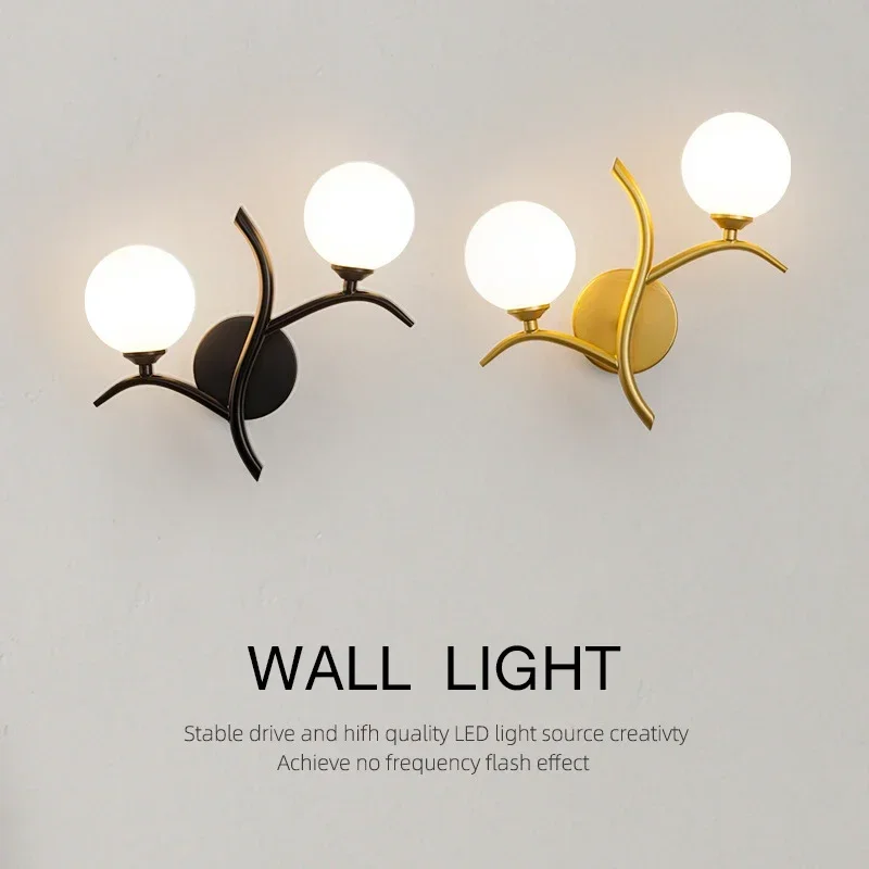 

Creativit LED Wall Lamp For Living Room Bedroom Bedside Corridor Aisle Light Hotels Background Home Decorative Wall Sconce